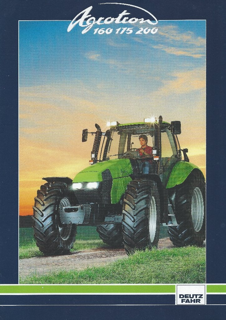 Folder Deutz Agrotron 160 175 200, Boeken, Ophalen of Verzenden, Gelezen, Tractor en Landbouw