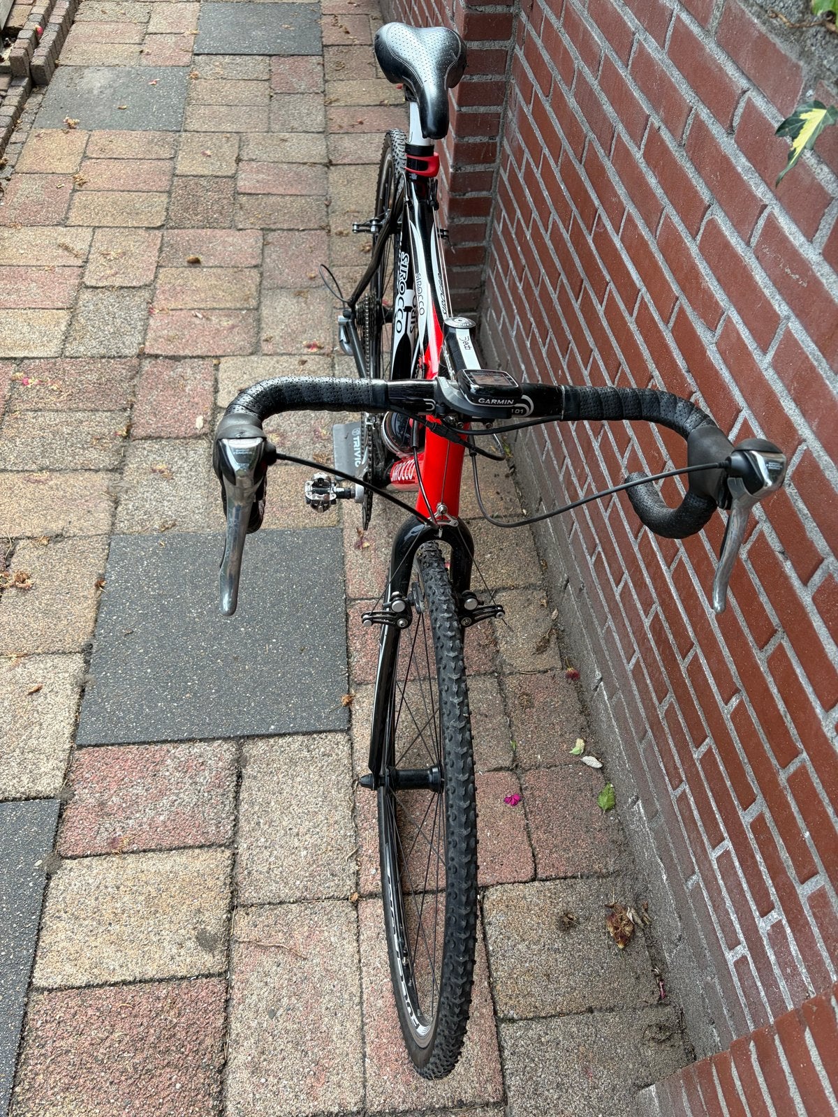 Sirocco Bullet Cyclocrossfiets - Rood/Zwart, 28 inch, Gebruikt, Vering, 10 tot 15 versnellingen