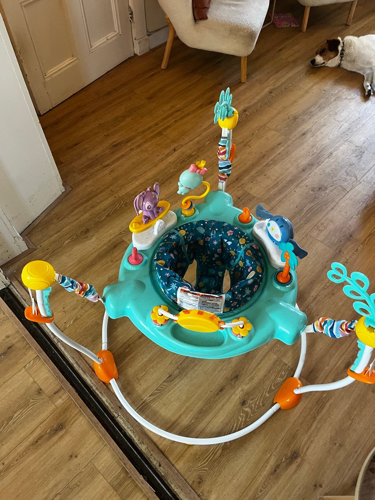 Disney Baby Stitch Babywalker met Licht en Geluid, Kinderen en Baby's, Ophalen, Zo goed als nieuw, Overige typen, Met licht