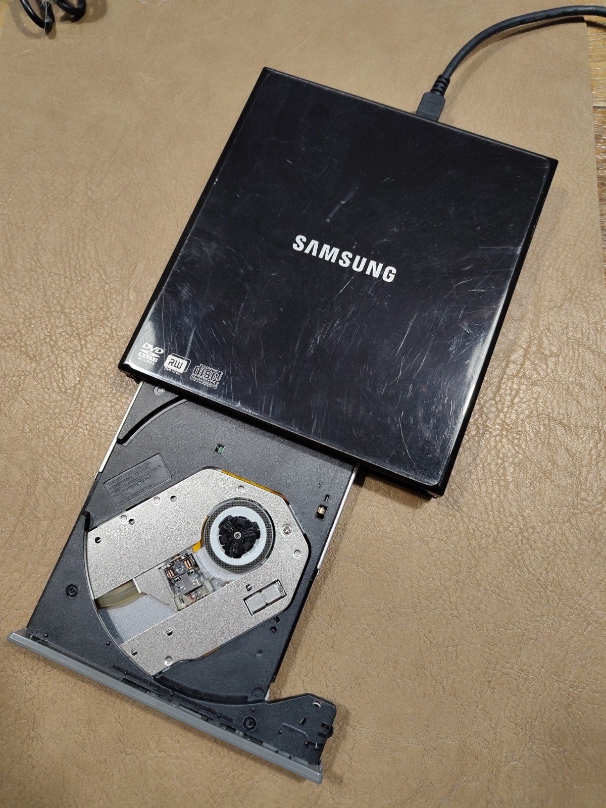 Samsung Externe DVD Writer SE-S084 - Zwart, Computers en Software, Gebruikt, Cd, Extern, MacOS