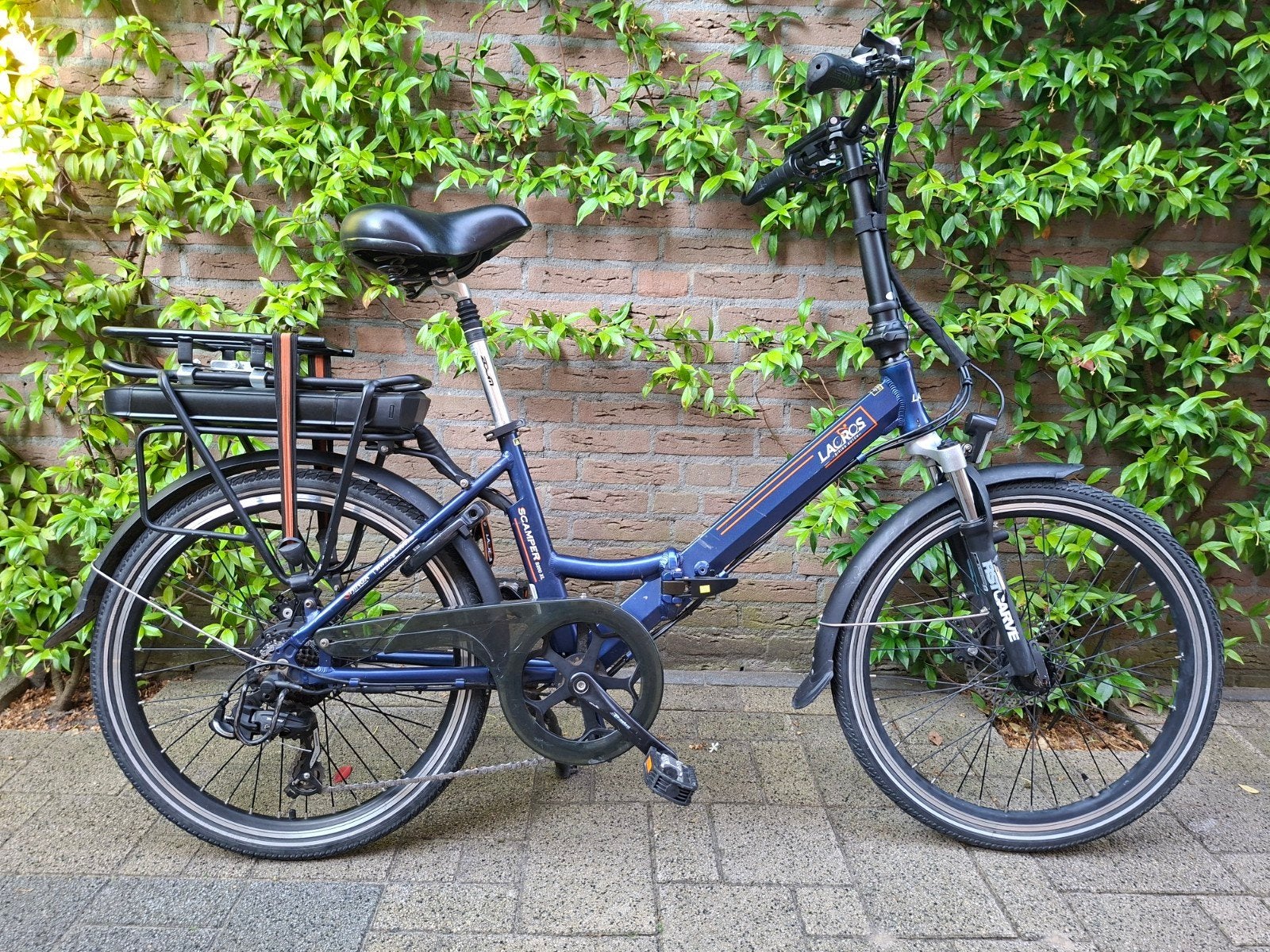 Lacros electrische vouwfiets Scamper S200XL., 20 inch of meer, Gebruikt, Versnellingen, Schijfrem