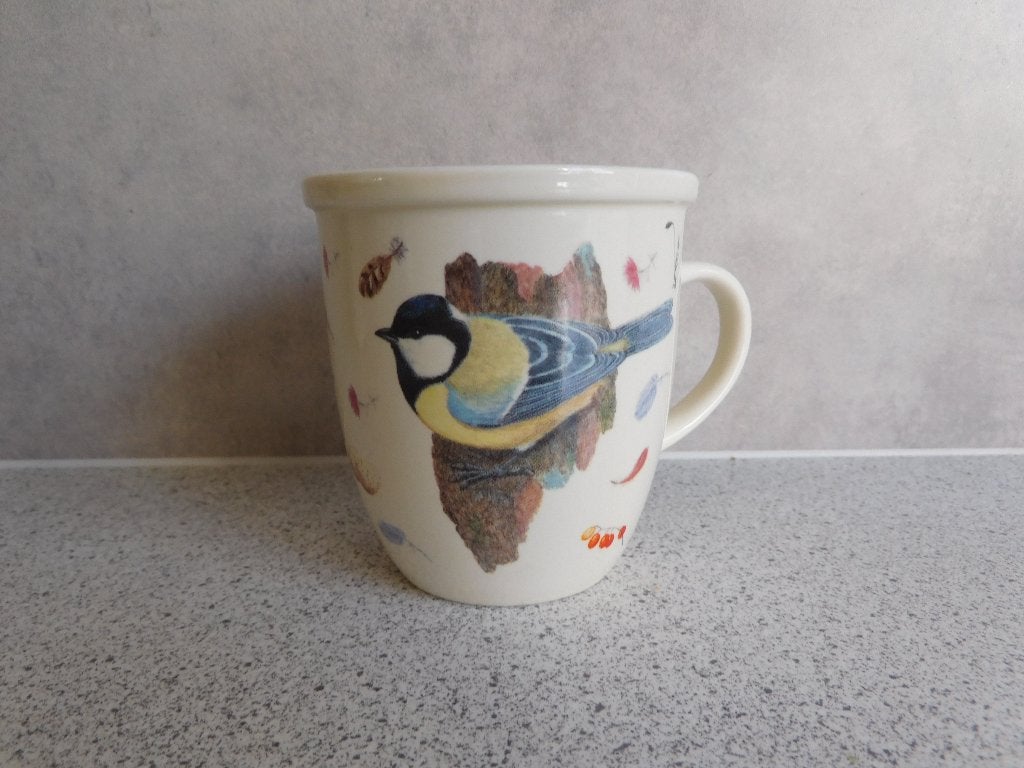 Mok Koolmees - Best for your Friend - 9x8 cm, Huis en Inrichting, Overige merken, Keramiek, Zo goed als nieuw, Overige stijlen