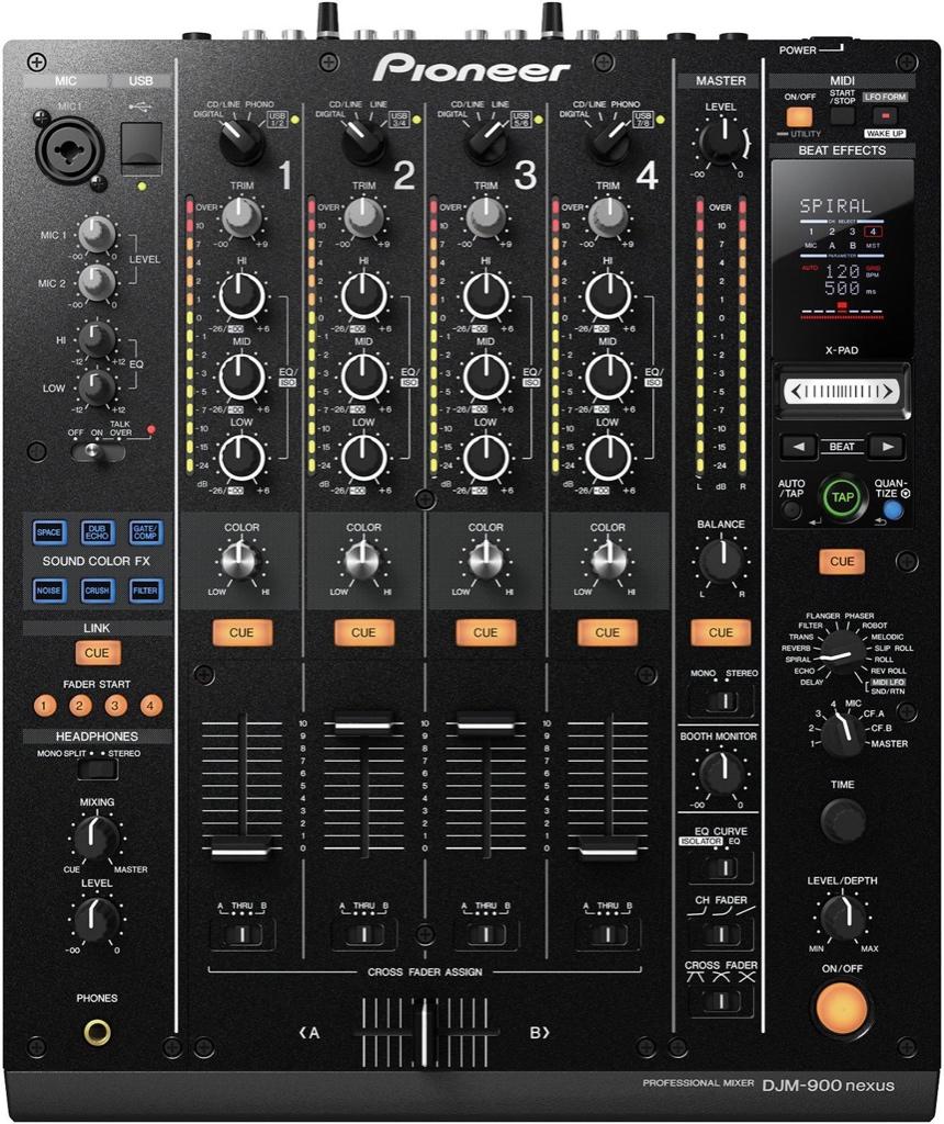 Pioneer DJ DJM 900 DJM900 NXS Nexus 900Nexus DJM900NXS, Ophalen of Verzenden, Gebruikt, Minder dan 5 kanalen, Microfooningang