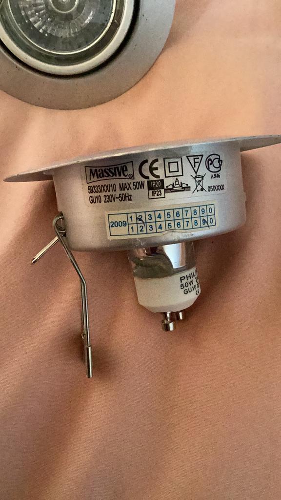 Inbouw spotjes , 6 stuks, Overige materialen, Ophalen of Verzenden, Zo goed als nieuw, Inbouw
