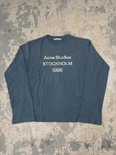 Acne Studios Stockholm 1996 Longsleeve T-shirt, Verzenden, Zo goed als nieuw, Maat 52/54 (L), Blauw