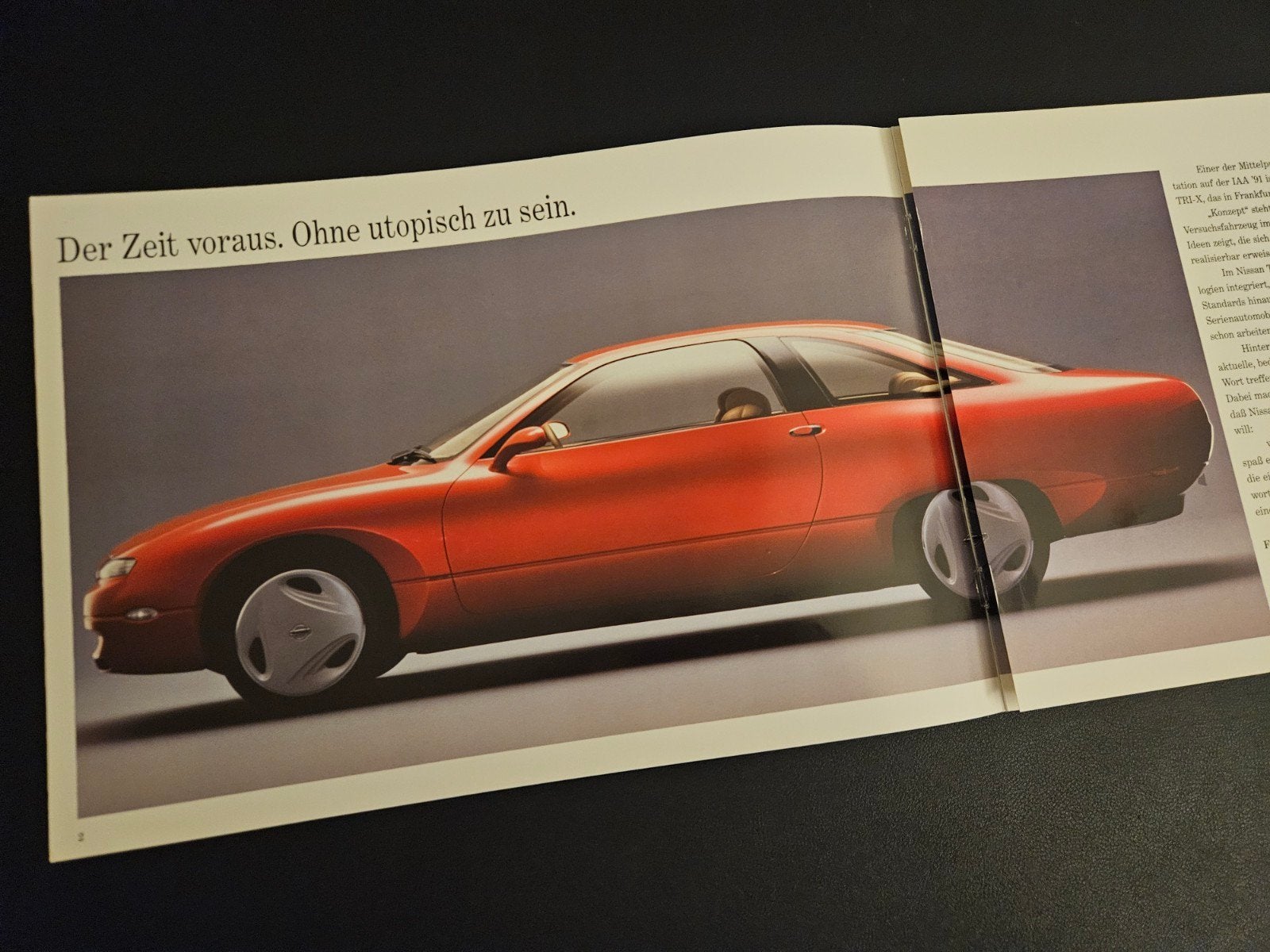Brochure Nissan TRI-X Concept 1991, Boeken, Auto's | Folders en Tijdschriften, Ophalen of Verzenden, Zo goed als nieuw, Nissan