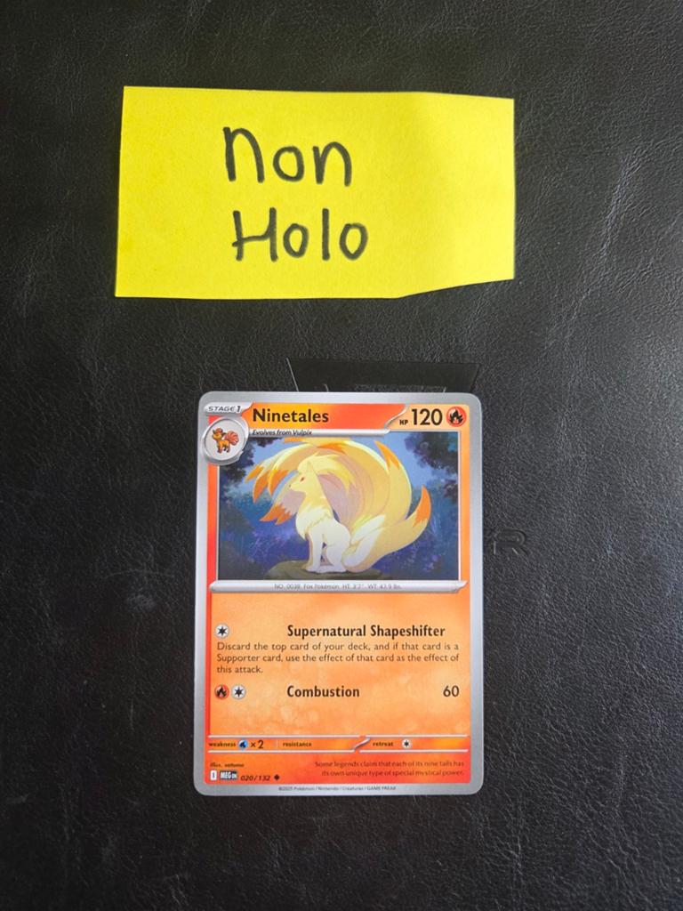 Ninetales 020/132 mega evolution, Ophalen of Verzenden, Zo goed als nieuw