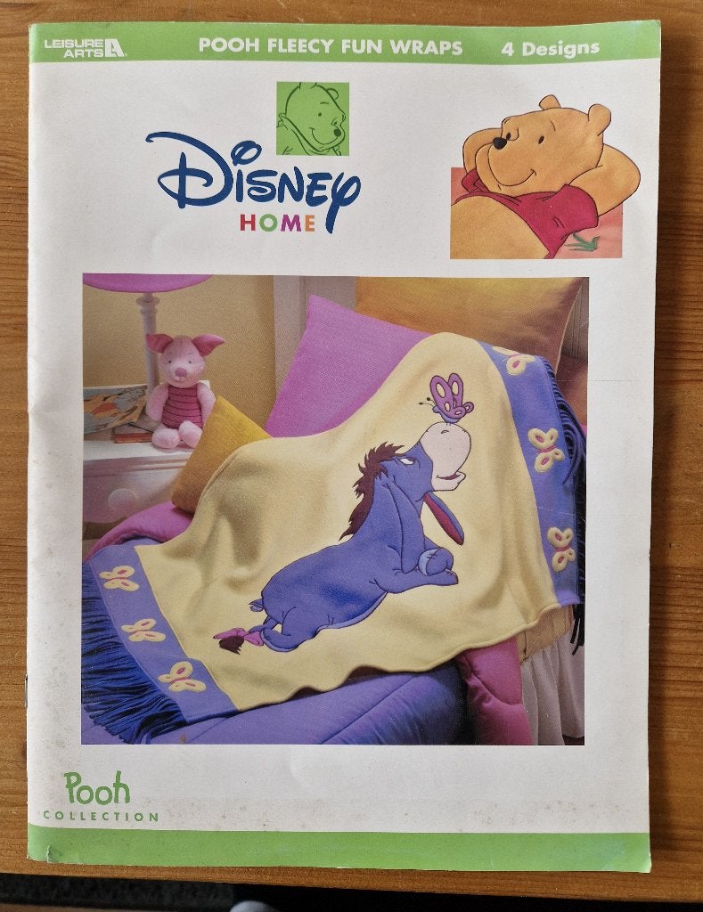 Disney / Pooh fleecy fun wraps, 4 designs, Ophalen of Verzenden, Nieuw, Borduren en Naaien