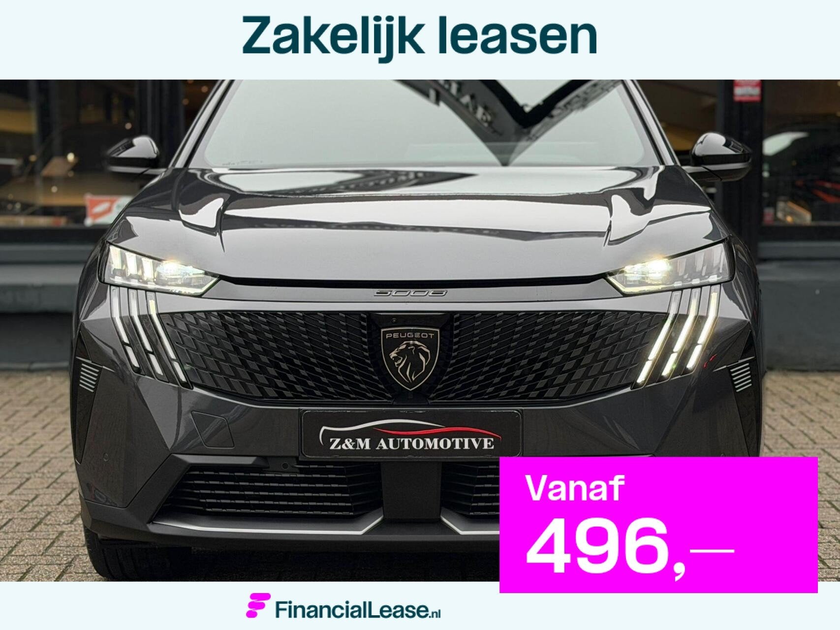 Peugeot 5008 hybrid 145PK GT e Aut*Led*Car-Play*360incBTW*, 136 pk, Gebruikt, 1199 cc, Bedrijf