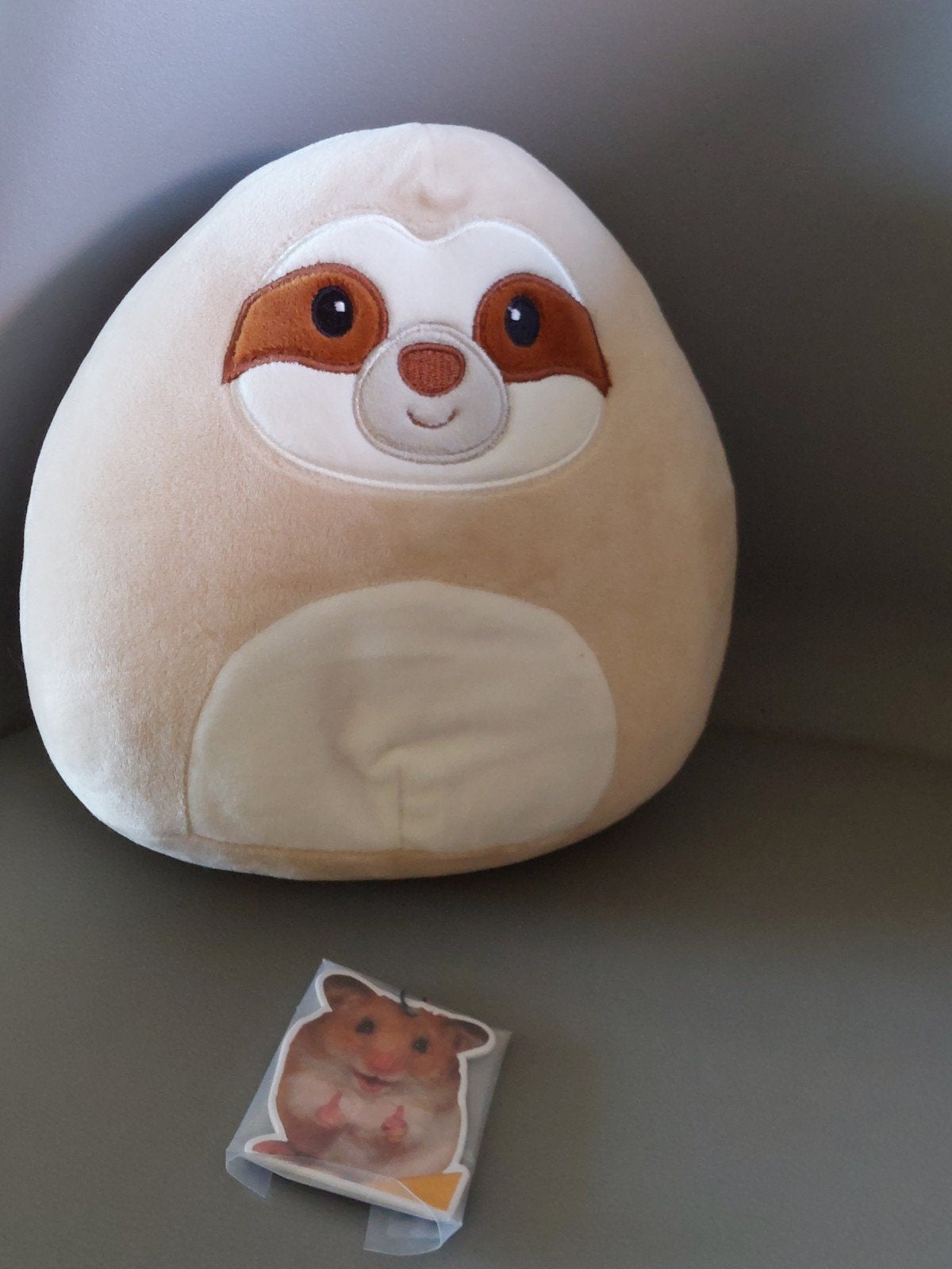 Squishmallow Luiaard Knuffel, Overige karakters, Overige typen, Ophalen of Verzenden, Zo goed als nieuw