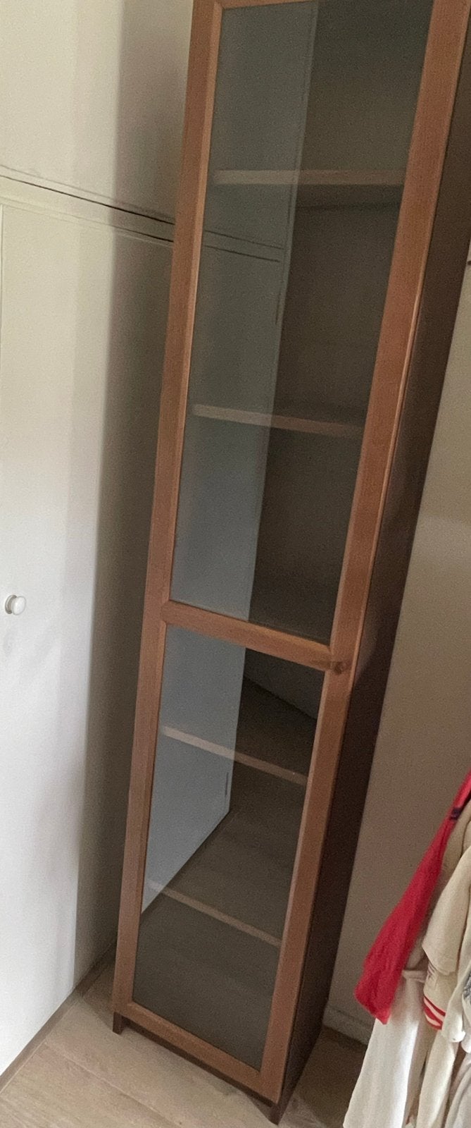 IKEA Billy Boekenkast met Oxberg Vitrinedeur, Huis en Inrichting, Kasten | Boekenkasten, Ophalen, Minder dan 50 cm, Gebruikt, 200 cm of meer