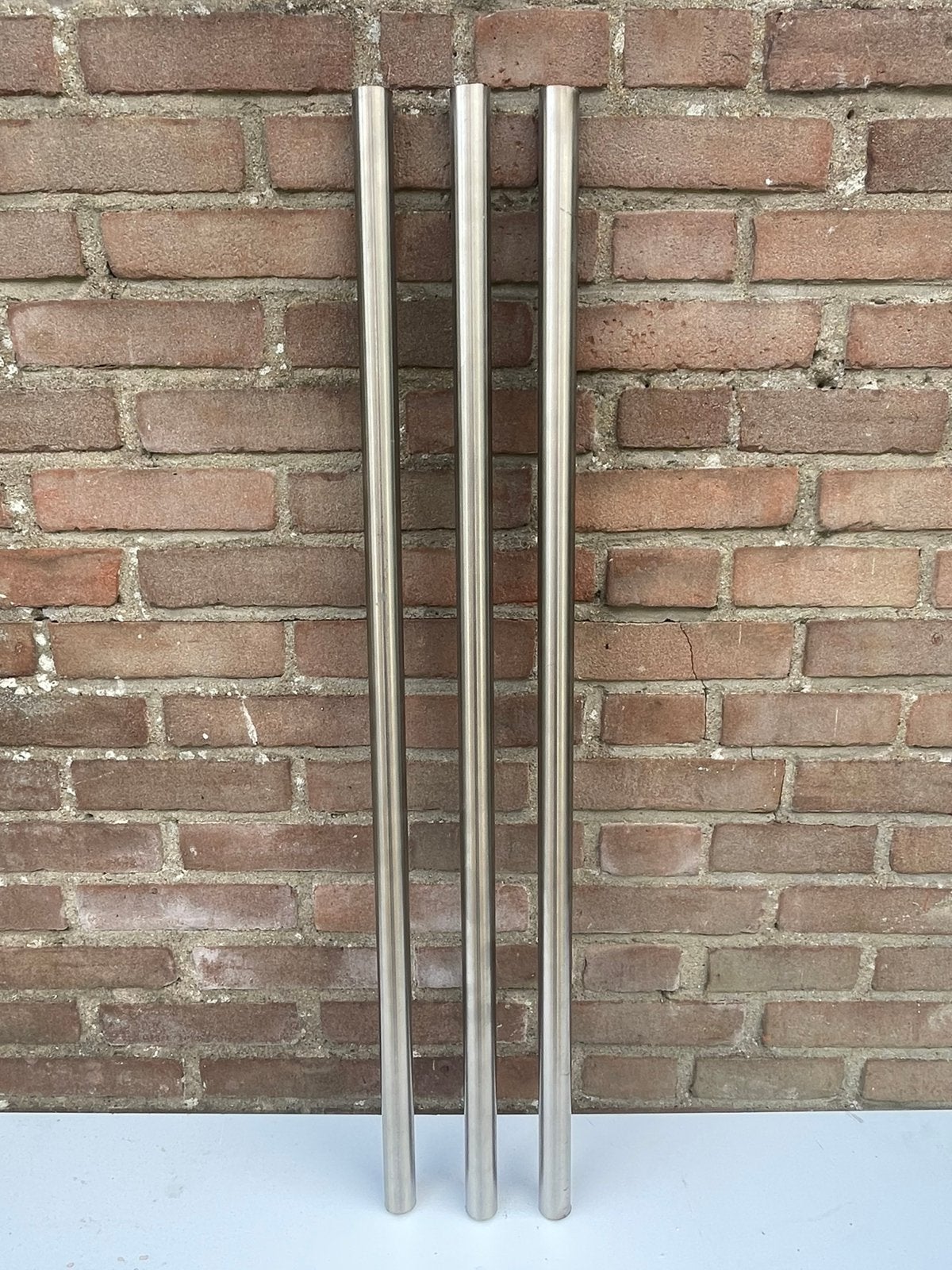 3x 2mm dikke holle RVS Buizen 30mm [Buis Roede Gordijnroede], Ophalen of Verzenden, Zo goed als nieuw, IJzer