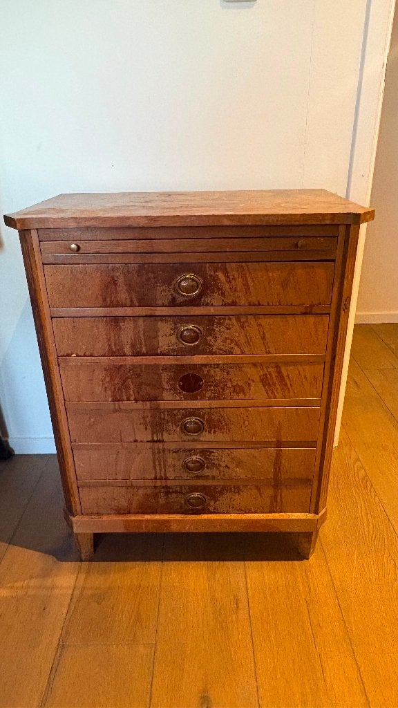 Haltafeltje, Huis en Inrichting, Tafels | Sidetables, Ophalen, Gebruikt, 50 tot 100 cm, Eikenhout