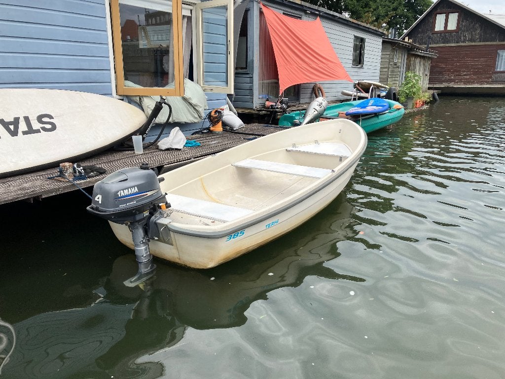 Vissersbootje Terhi 385 met 4 PK Yamaha, Ophalen, Gebruikt, 4 m, Tot 10 pk
