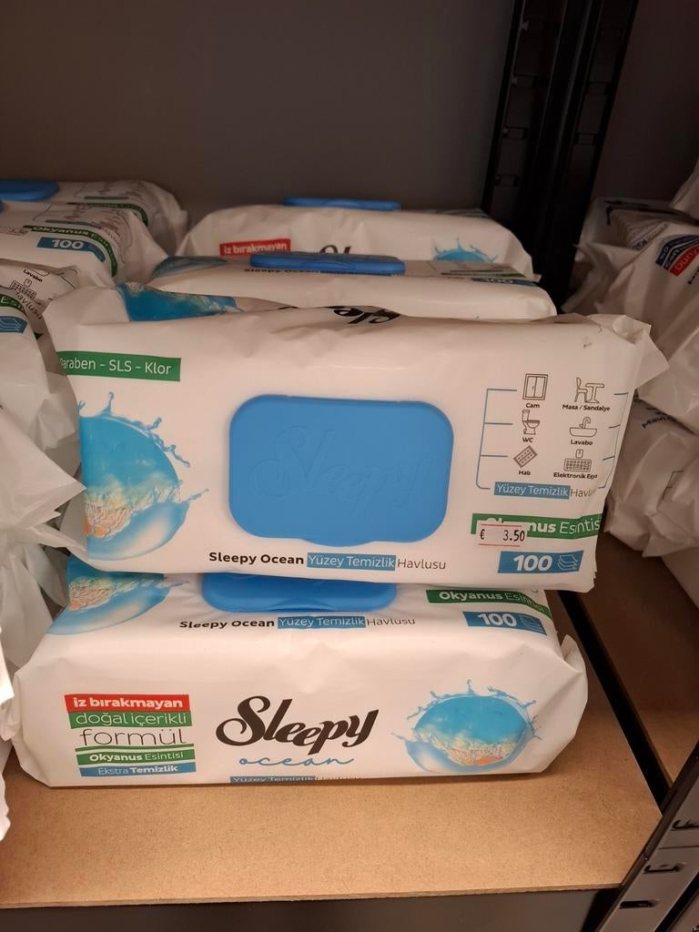 Sleepy Ocean Yüzey Temizlik Havlusu - Allesreiniger Doekjes, Huis en Inrichting, Schoonmaakartikelen, Ophalen, Sleepy, Schoonmaakmiddel