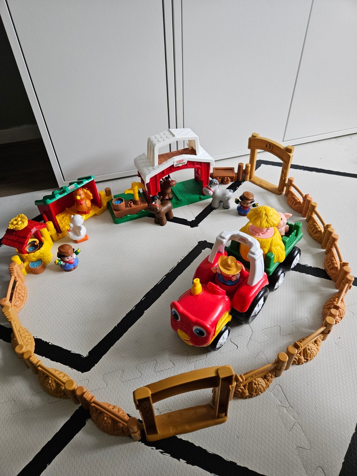 Fisher Price Little People Boerderij Set met tractor en extr, Ophalen, Gebruikt, Overige typen, Met geluid