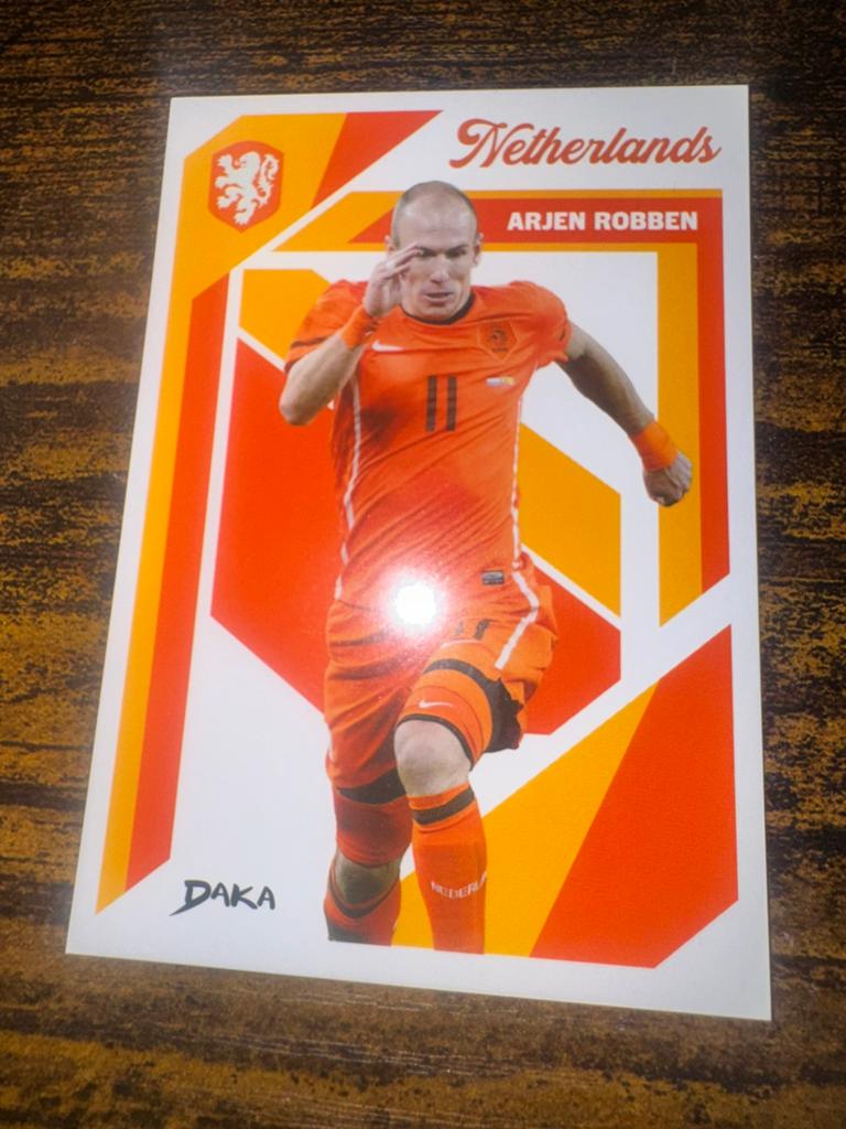 Arjen Robben Spelerskaart - Nederlands Elftal, Verzamelen, Ophalen of Verzenden, Zo goed als nieuw, Overige binnenlandse clubs