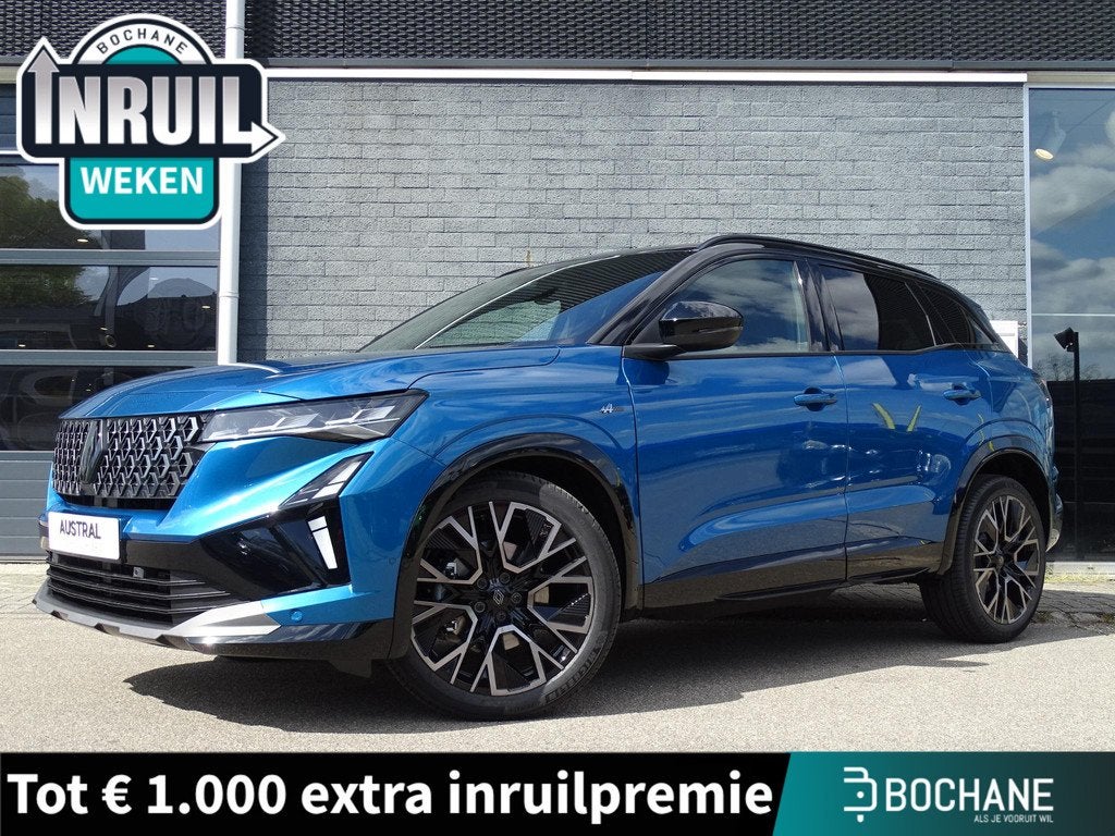 Renault Austral 1.2 E-Tech full hybrid 200 esprit Alpine NU, Auto's, Renault, 1199 cc, Blauw, Alcantara, Nieuw