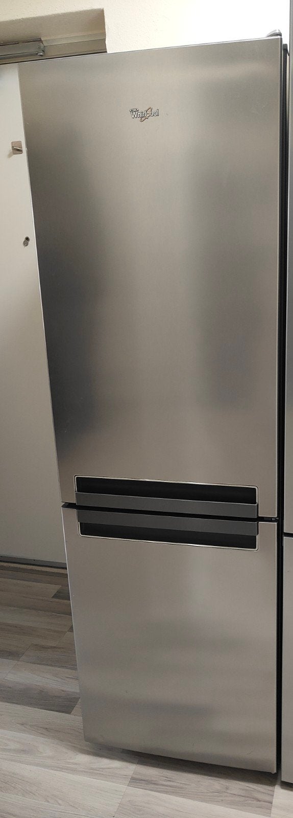 Whirlpool Koel-vriescombinatie - RVS look, Ophalen, Gebruikt, 200 liter of meer, 60 cm of meer