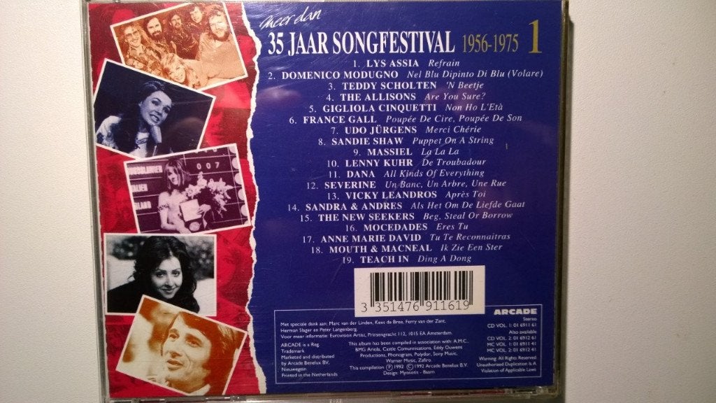 Meer Dan 35 Jaar Songfestival 1956 - 1975 Volume 1, Ophalen of Verzenden, Zo goed als nieuw, Pop, Album