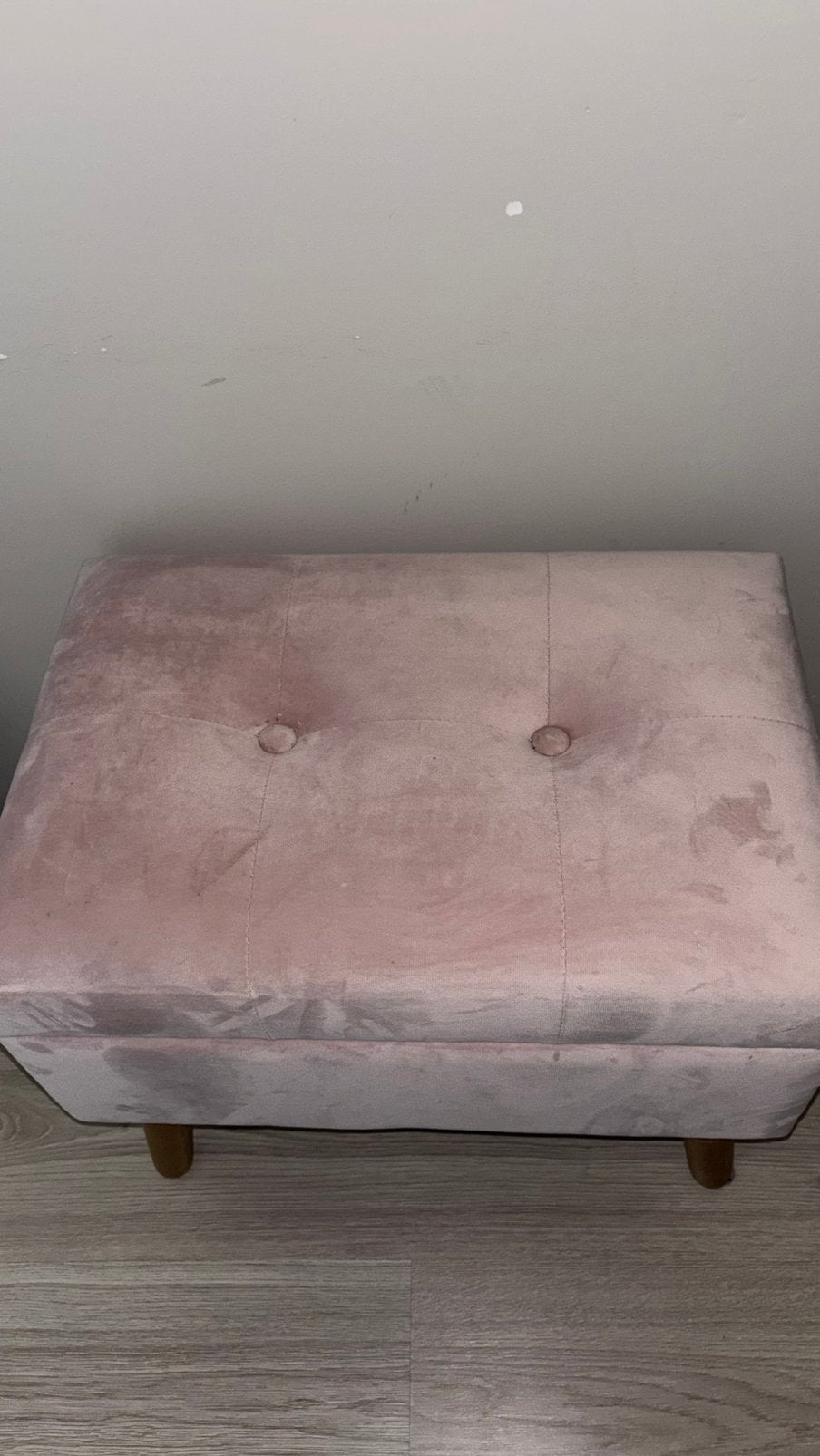Poef met opbergruimte, Ophalen, Zo goed als nieuw, Rond, Minder dan 50 cm