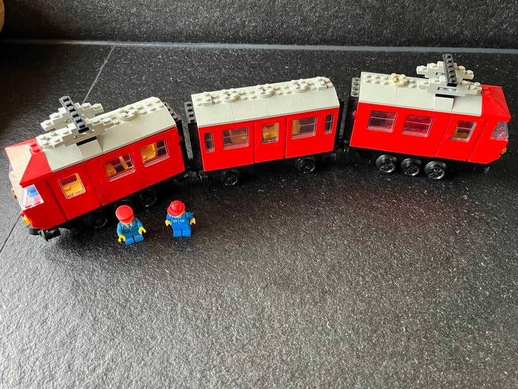 Lego 12 volt 7725 de Rode rijder trein 12v jaren 80, Ophalen of Verzenden, Gebruikt