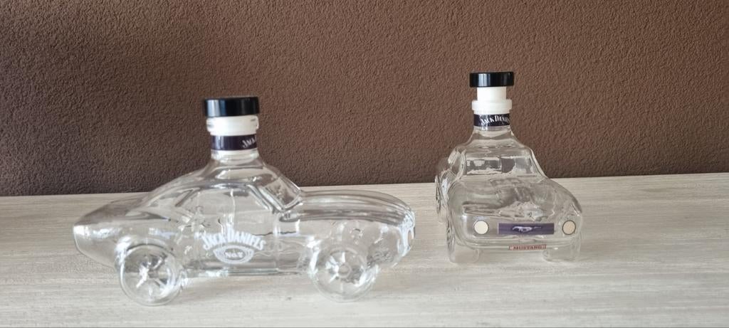 Jack Daniels glazen auto's - set van 2, Ophalen of Verzenden, Gebruikt, Auto's