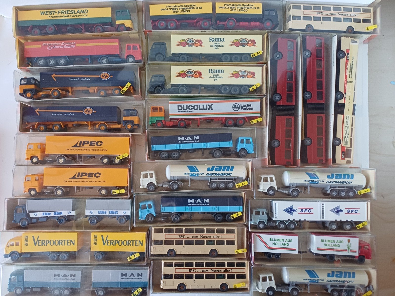 wikibg vrachtwagens H0 1:87 1980's, Ophalen of Verzenden, Zo goed als nieuw, Bus of Vrachtwagen, Overige merken