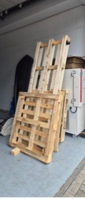 Houten pallets ca 15 stuks deels met statiegeld, Ophalen, Gebruikt, 50 mm of meer, Pallet