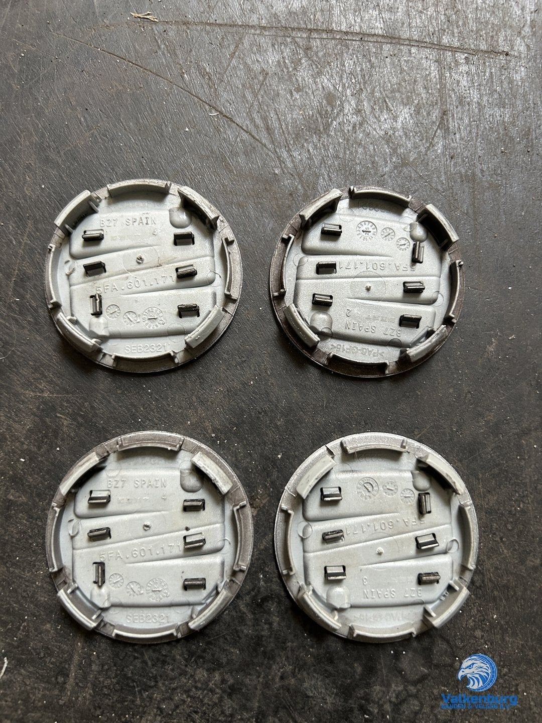 ORIGINELE Seat naafkap naafdop set zilver, Auto diversen, Gebruikt, -, Verzenden, -