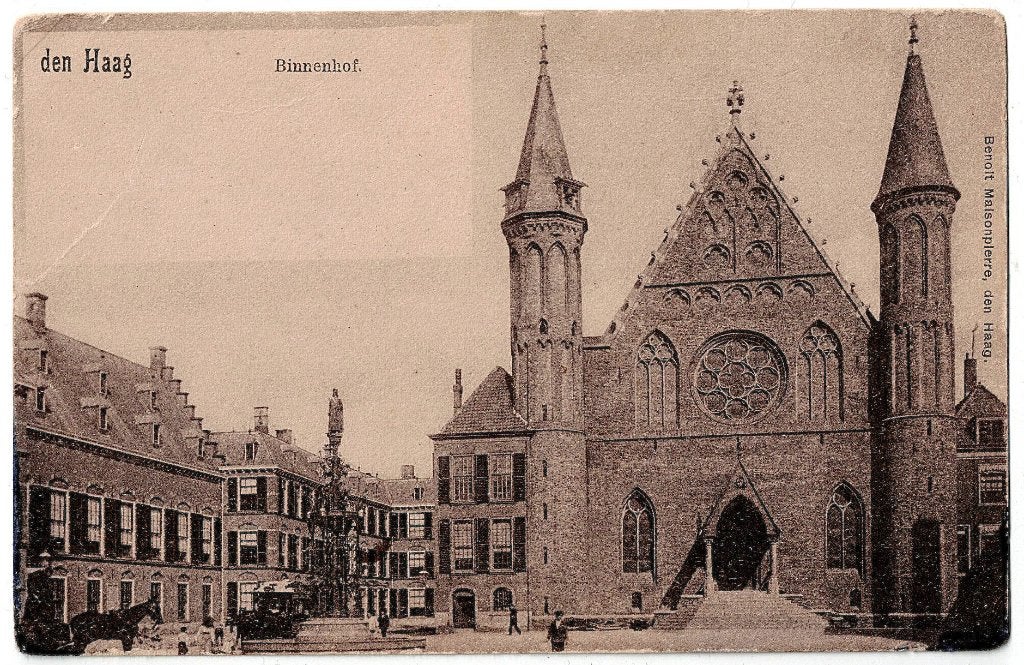 Den haag 071, binnenhof, voor 1908, geadr.  richtprijs 4,==, Verzenden, Voor 1920, Gelopen, Zuid-Holland