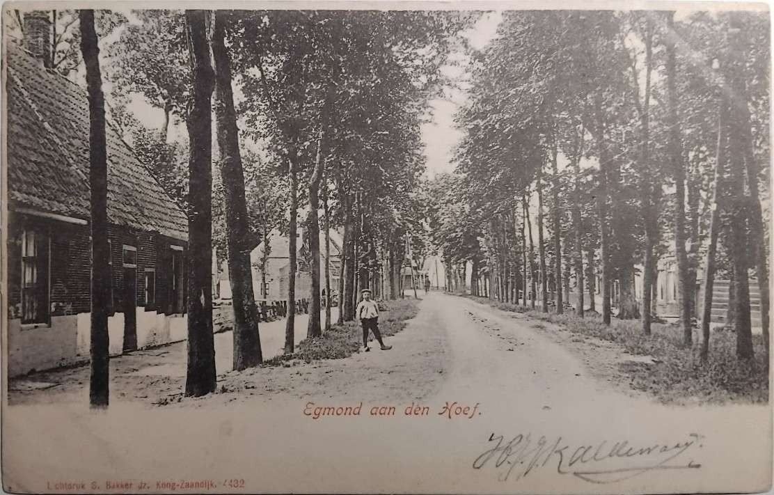 Egmond aan den Hoef - Uitg. S. Bakker 1903, Ophalen of Verzenden, Voor 1920, Gelopen, Noord-Holland