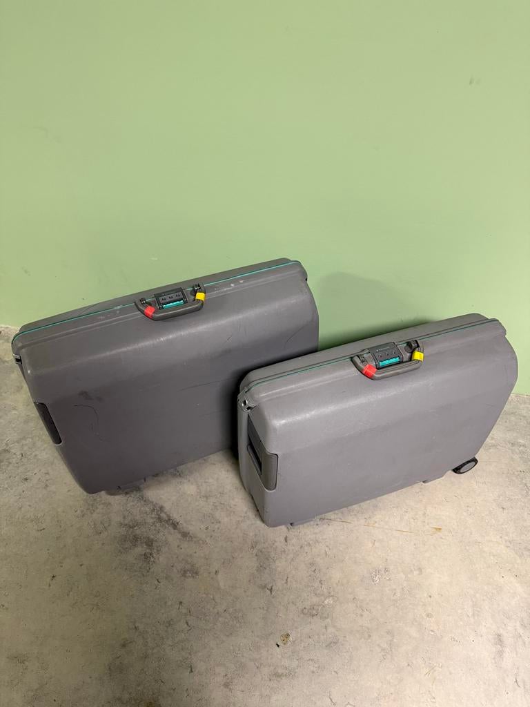 Samsonite koffers grijs met cijferslot, Ophalen, Gebruikt, 20 tot 30 cm, 60 tot 80 cm