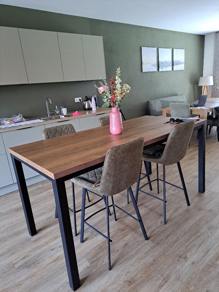 bartafel+stoelen, Ophalen, Overige materialen, 100 tot 150 cm, 50 tot 100 cm
