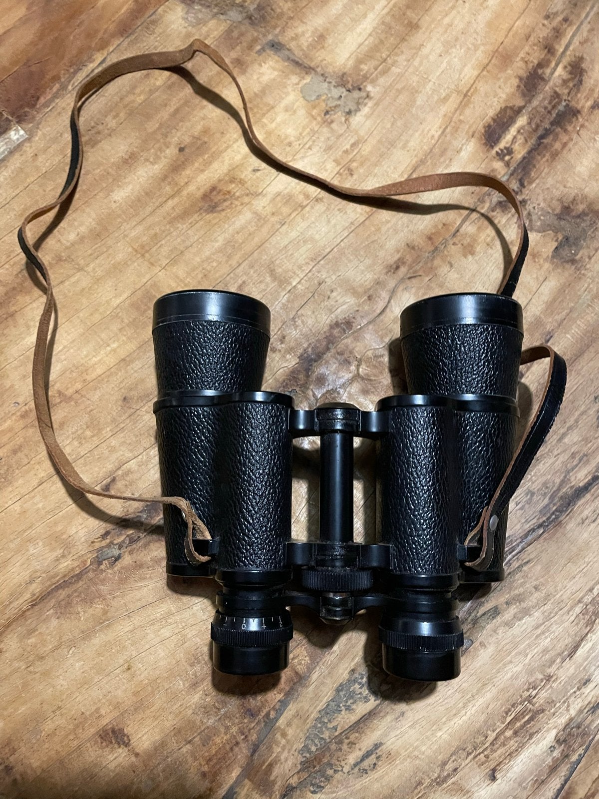 Vintage Rapid 10x50 verrekijker met leren draagriem en tas, Audio, Tv en Foto, Gebruikt, 8 tot 12x, Met hoes of tas, Porro (met knik)