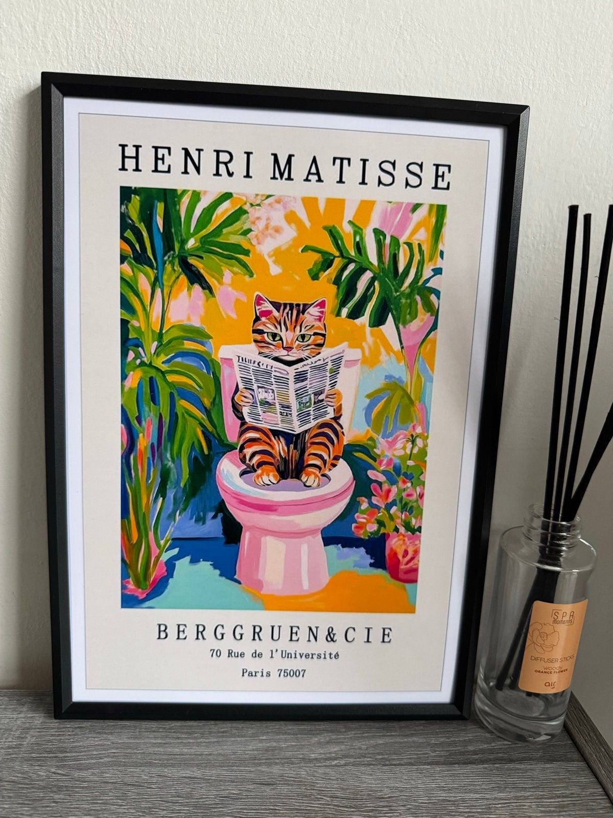 Henri Matisse Poster 21x30cm ingelijst (Ikea lijst), Minder dan 50 cm, Nieuw, Ophalen of Verzenden, Foto of Poster