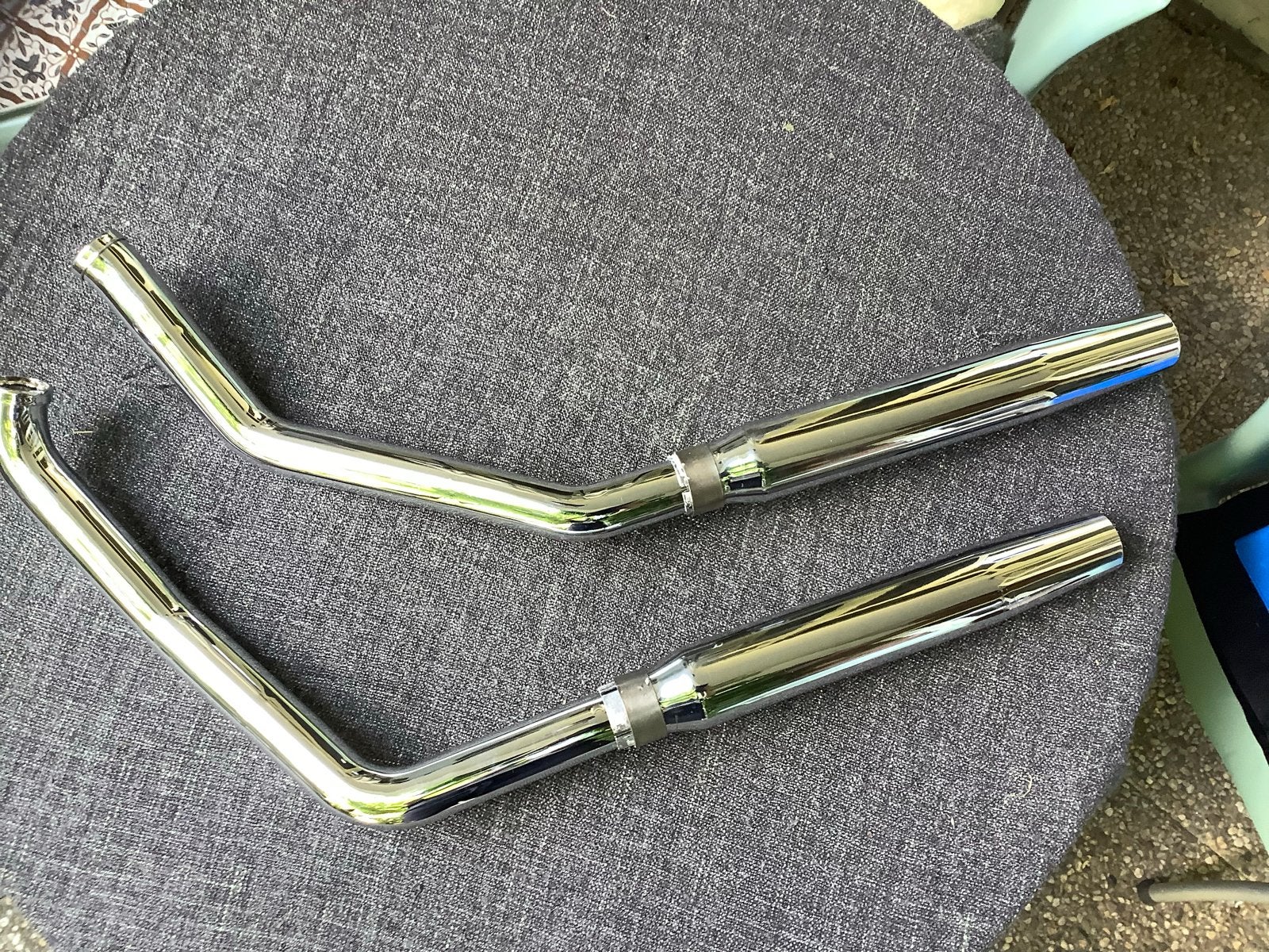 Verchroomde Uitlaatpijpen Harley-Davidson FX 1971-1984, Motoren, Onderdelen | Harley-Davidson, Ophalen of Verzenden, Gebruikt