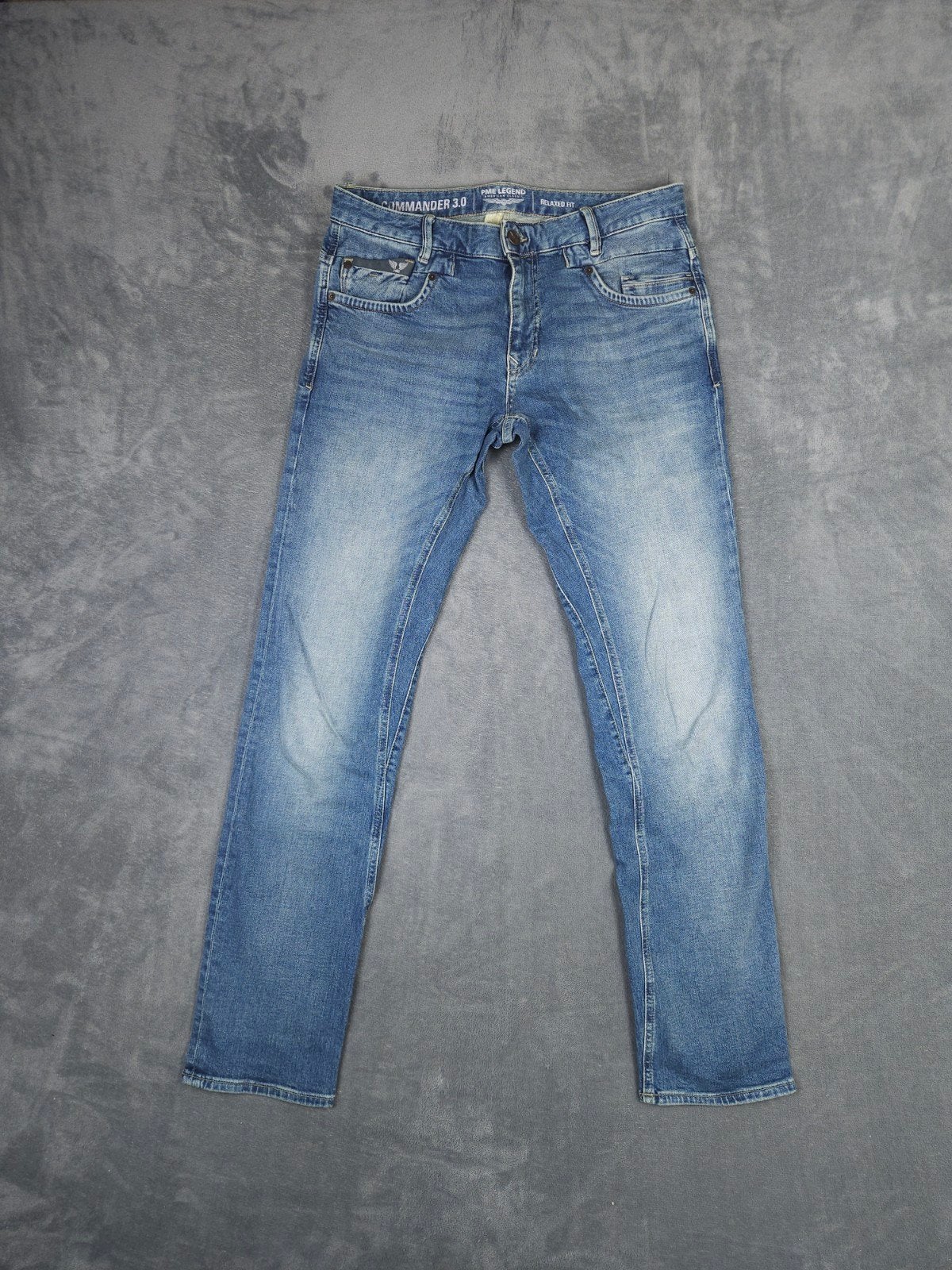 Pme Legend Commander 3.0 Broek W34 L34 Blauw Relaxed Jeans, Blauw, ., Ophalen of Verzenden, Zo goed als nieuw