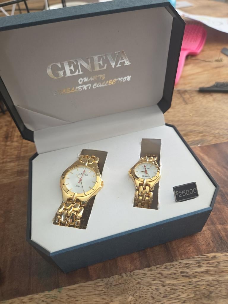 Geneva Quartz Horlogeset - Goudkleurig, Ophalen of Verzenden
