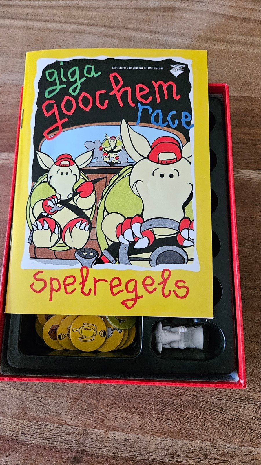 Giga Goochem Race Bordspel, Drie of vier spelers, Ophalen of Verzenden, Gebruikt, Ministerie van Verkeer en Waterstaat