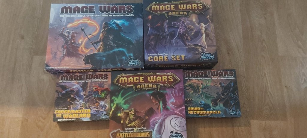 Bordspellen actieprijs Mage Wars + vele extras in 1 koop, Een of twee spelers, Ophalen of Verzenden, Zo goed als nieuw