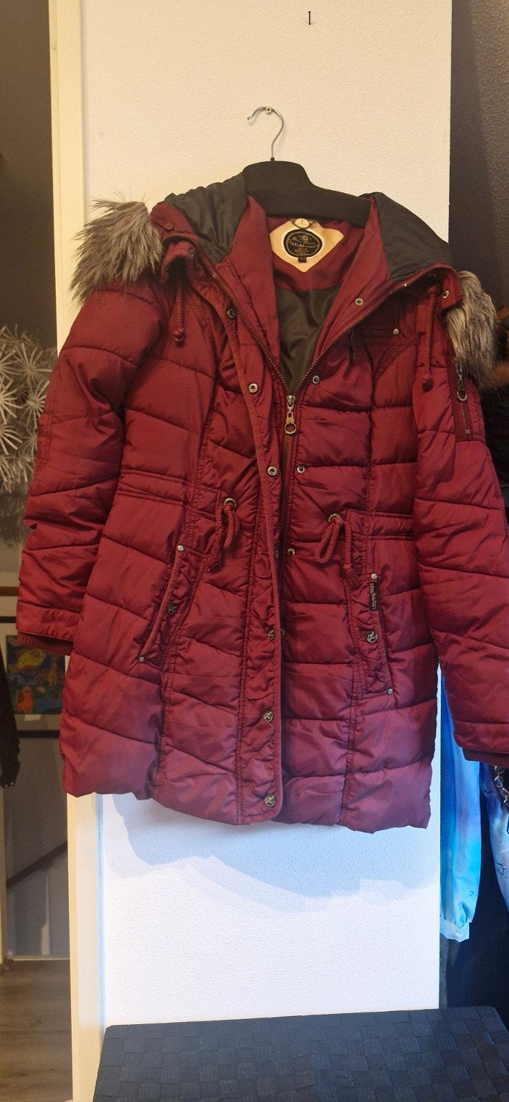 Dames winterjas Dreimaster, maat L, bordeauxrood, Dreimaster, Ophalen of Verzenden