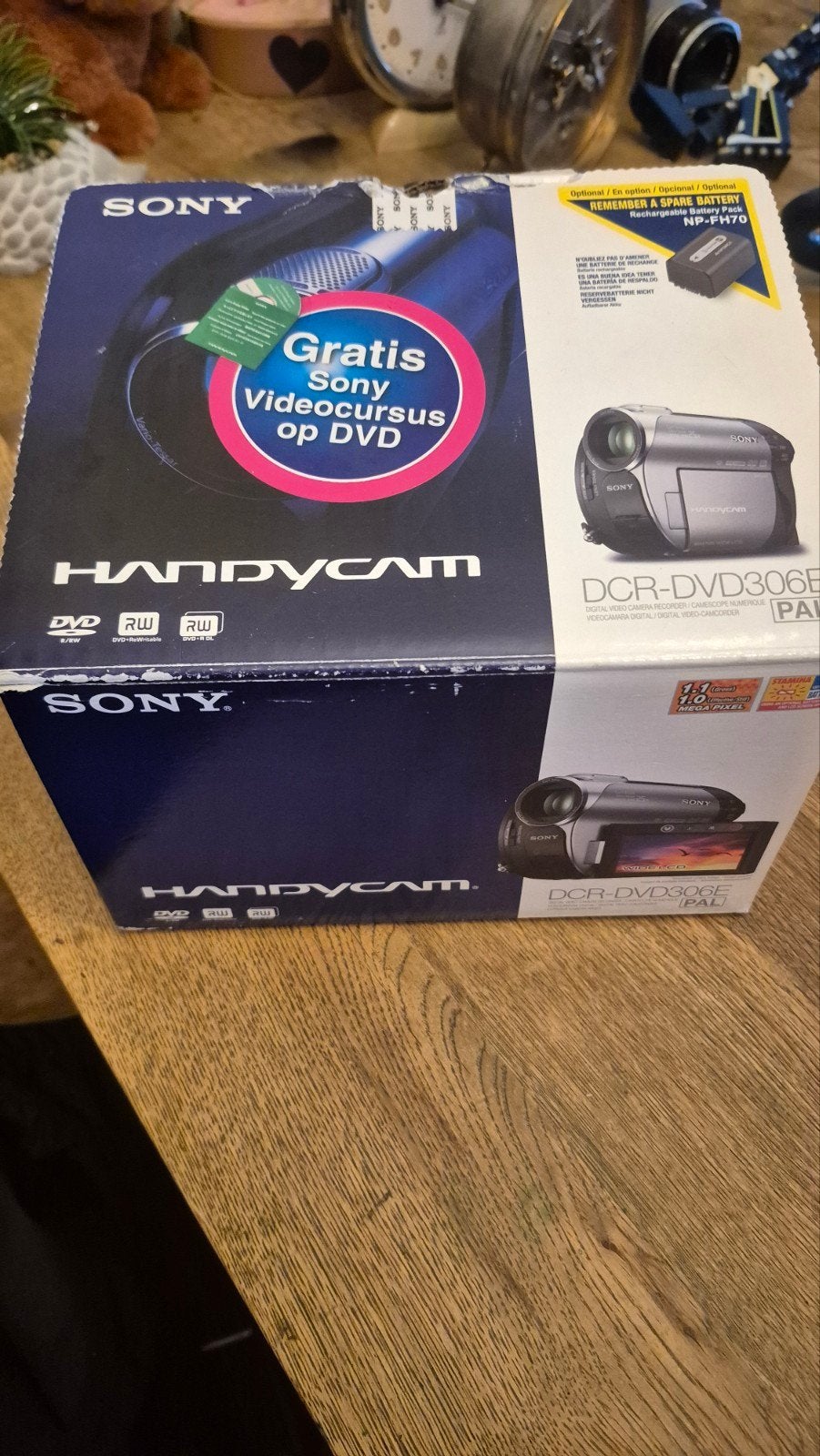 Sony DCR-DVD306E Handycam DVD Camcorder, Dvd, 20x of meer, Ophalen of Verzenden, Zo goed als nieuw