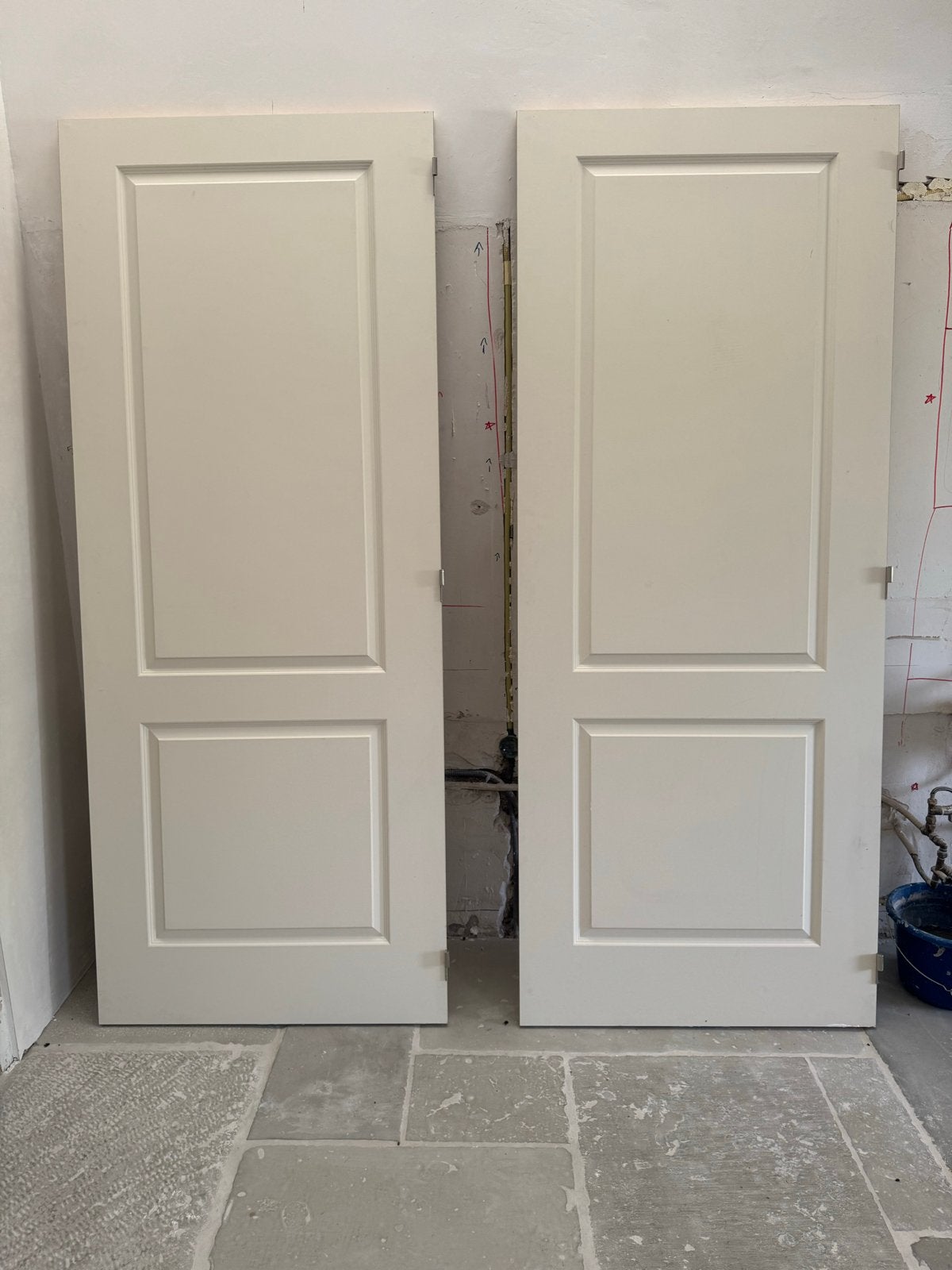 Twee nieuwe paneeldeuren 231,5 x 93 cm, Doe-het-zelf en Verbouw, Ophalen, 80 tot 100 cm, 215 cm of meer, Binnendeur