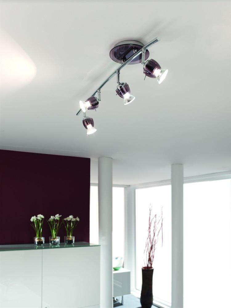 Plafondlamp / Plafondspot MASSIVE Lara Chroom -60% OFF!!!, Ophalen of Verzenden, Nieuw, Metaal, Minder dan 50 cm
