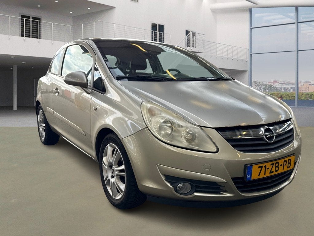 Opel Corsa 1.4-16V Cosmo/PANO/NAVI/FIETSENDRAGER IN KENTEKEN, Auto's, Opel, Voorwielaandrijving, Gebruikt, 4 cilinders, Beige