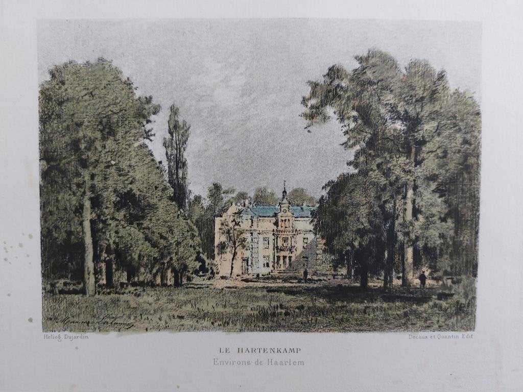 17 / Le Hartenkamp te Haarlem     Heliogravure uit 1882, Antiek en Kunst, Ophalen of Verzenden