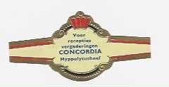 abonne   no -11 -  hotel concordia  hippolytushoef, Ophalen of Verzenden, Luciferdoosjes of -merken