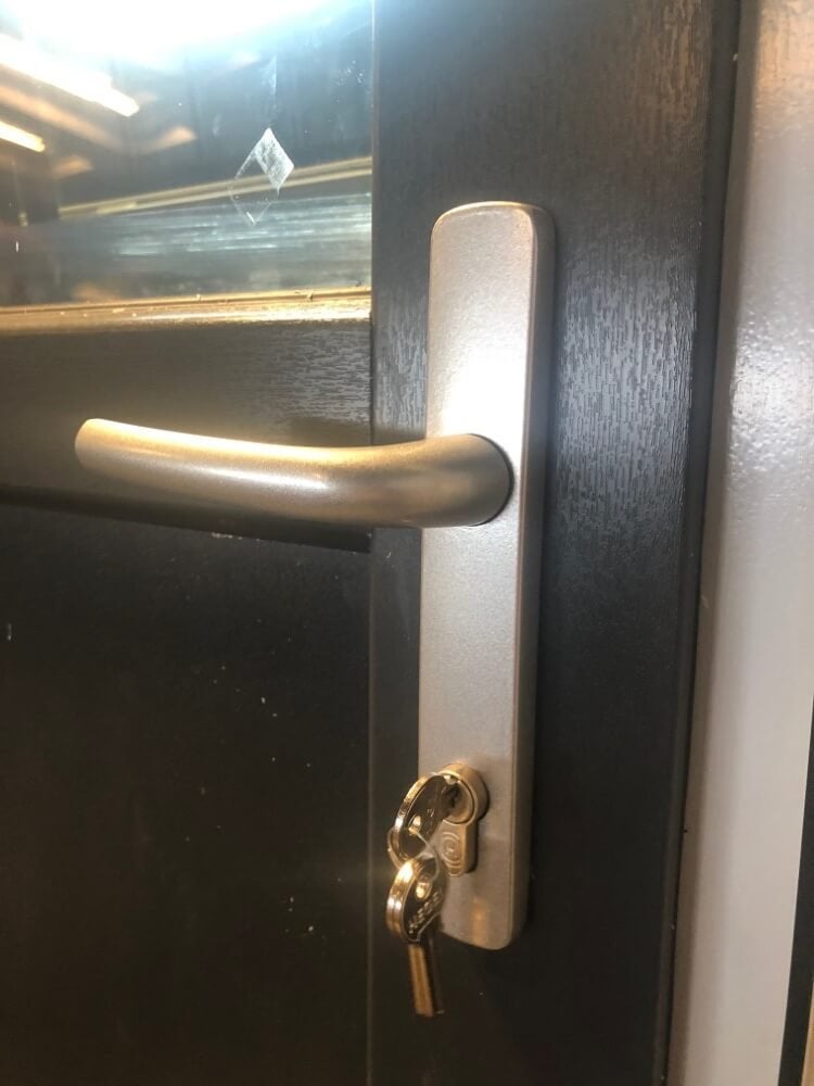 Antraciete Kunststof Deur 98b x 215h - Op Voorraad, Niet ingevuld, 80 tot 100 cm, Niet ingevuld, Nieuw