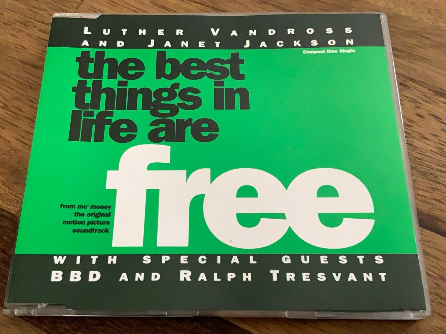 CD SINGLE LUTHER VANDROSS & JANET JACKSON THE BEST THINGS IN, Gebruikt, Verzenden, Inclusief doosje, Dance en House